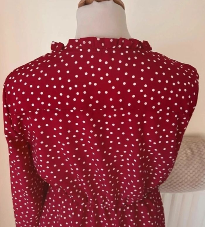 Robe à pois, rouge et blanche, Shein - photo numéro 10