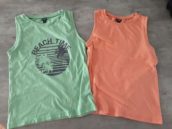 Lot de 2 débardeurs garçon 8ans