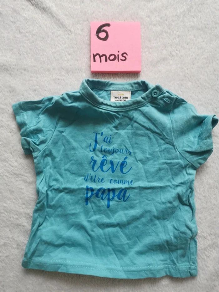 Tee shirt - 6mois - Tape à l'oeil
