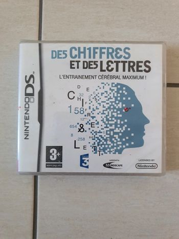 Jeu Nintendo DS des chiffres et des lettres