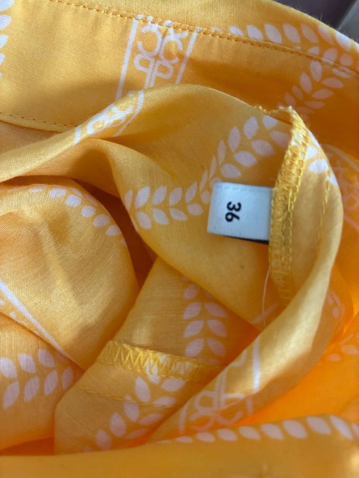 Combi-short jaune à motif – Claudie Pierlot – Neuf – Taille 36 - photo numéro 6