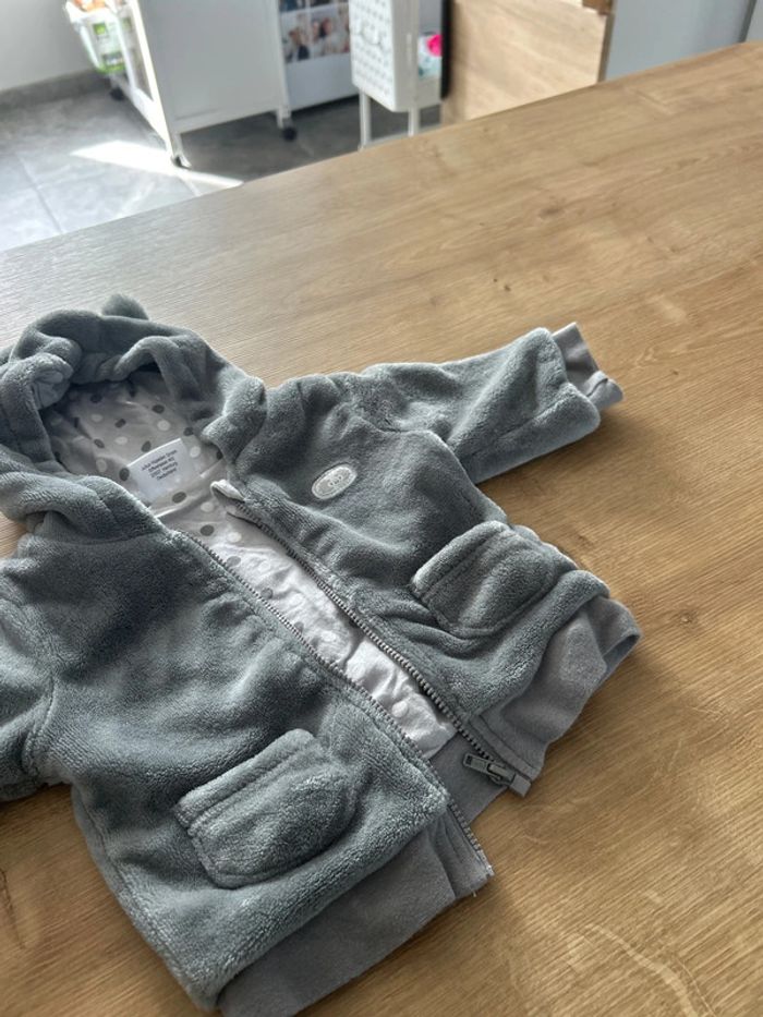 Jolie veste gilet moumoute grise mixte - photo numéro 3