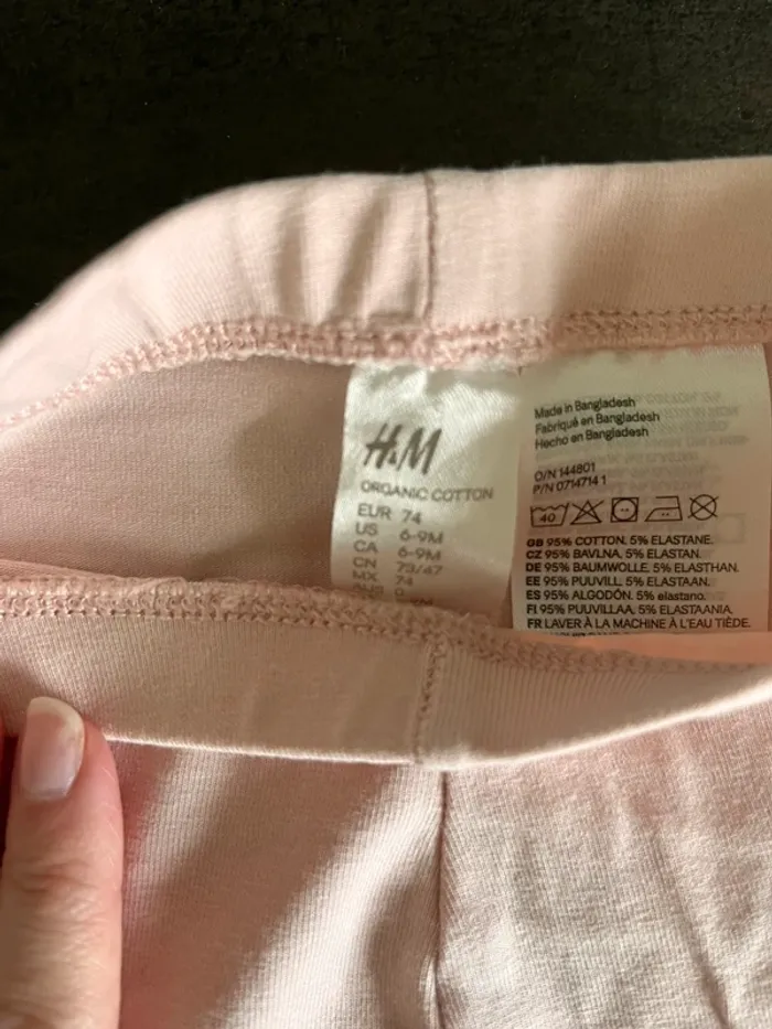 Lot 2 leggings 6/9 mois - photo numéro 2