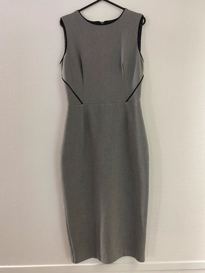 Robe grise moulante sexy Zara taille S