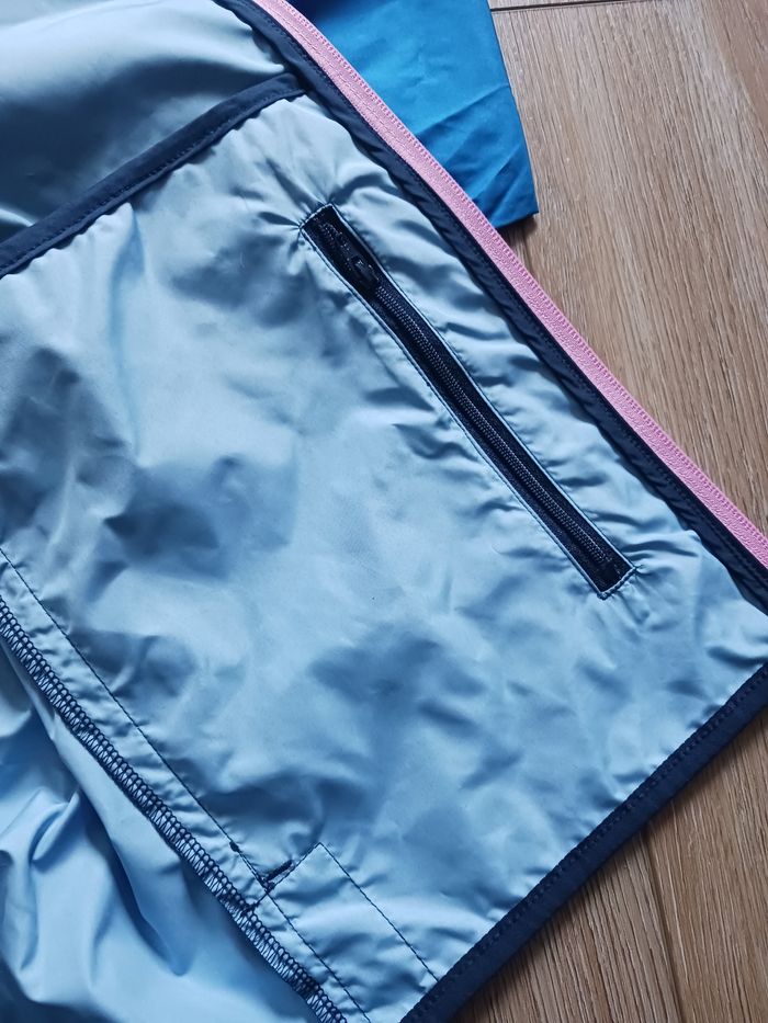 Veste coupe-vent bleu à double fermeture Le Coq Sportif édition Jeux Olympiques Paris 2024 taille M - photo numéro 7