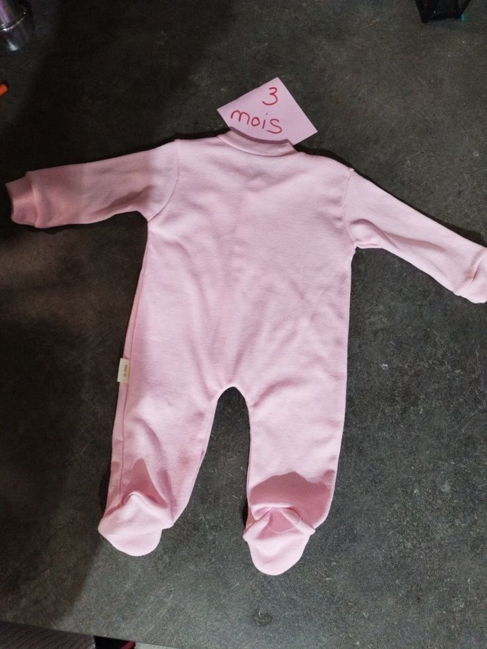 Pyjama et bonnet princesse 3 mois - photo numéro 6