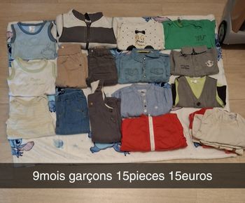 Lot 9mois garçons 