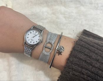 Jonc petite étoile argenté 