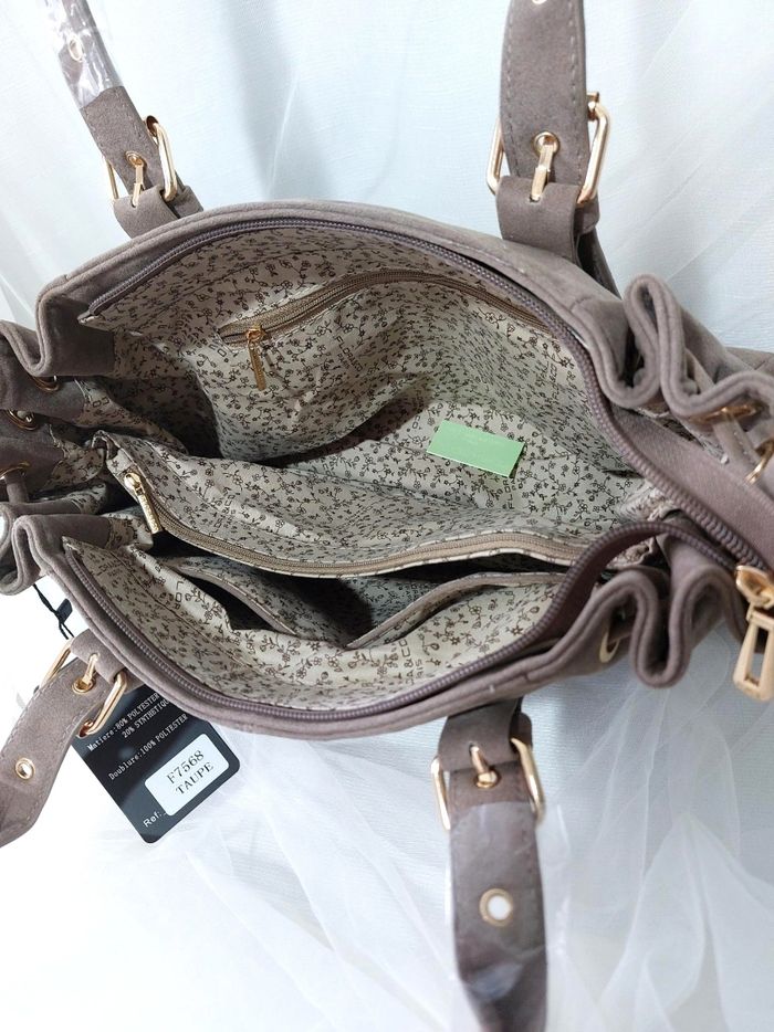 Sac à main medium taupe Flora Co - photo numéro 5