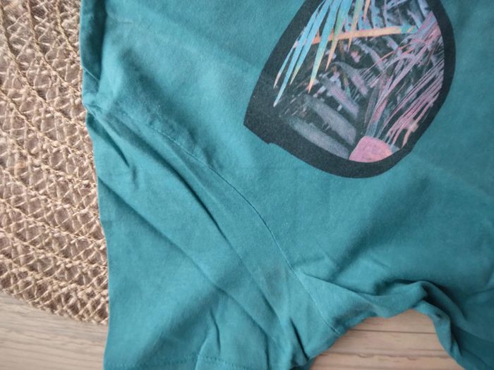 🌸Tee-shirt bleu vert avec imprimé 16ans🌸 - photo numéro 4