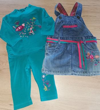 Ensemble fille 6 mois lcdp