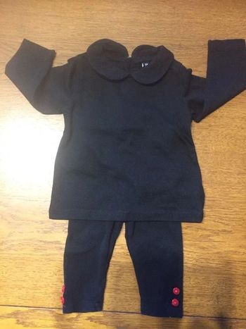 Ensemble tunique caleçon noir 6M