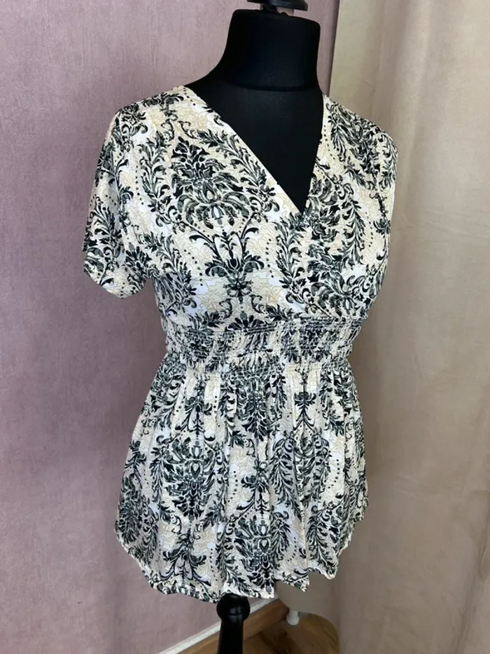 Top femme tshirt femme fluide top été femme blouse femme taille 38 taille 36 taille 40 - photo numéro 3