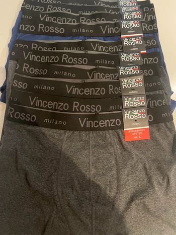 10 Boxers Vincenzo Rosso Coton Stretch L