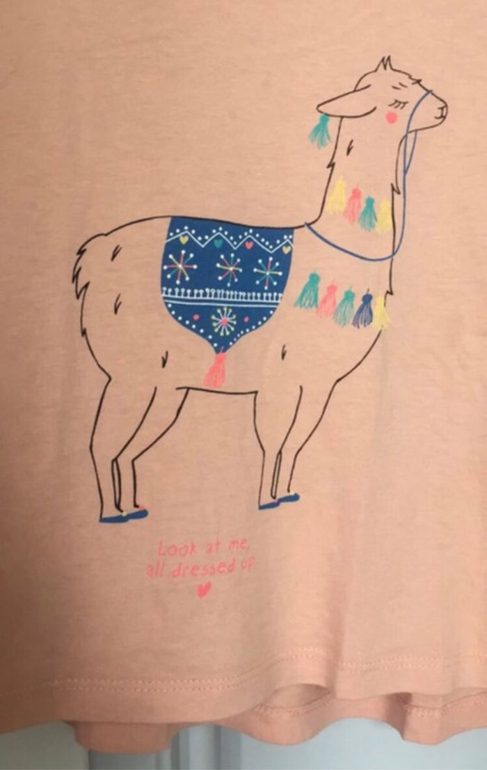 T-shirt fille lama 6 ans kiabi - photo numéro 3