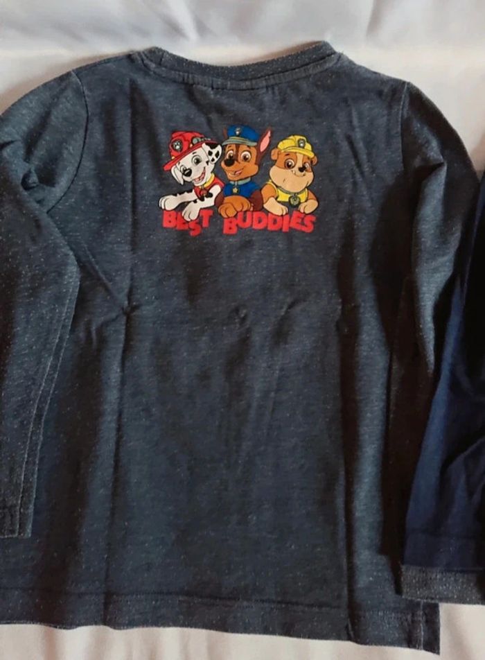 2 tee-shirt paw patrol manche longue. - photo numéro 5