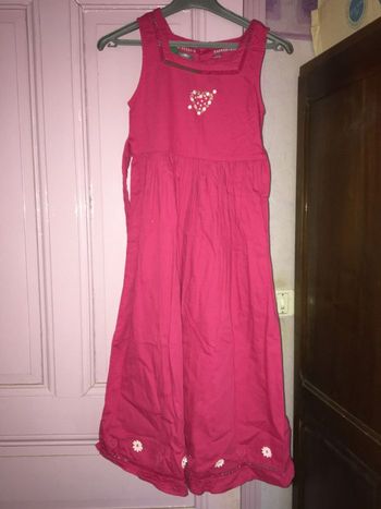 robe sans manche framboise