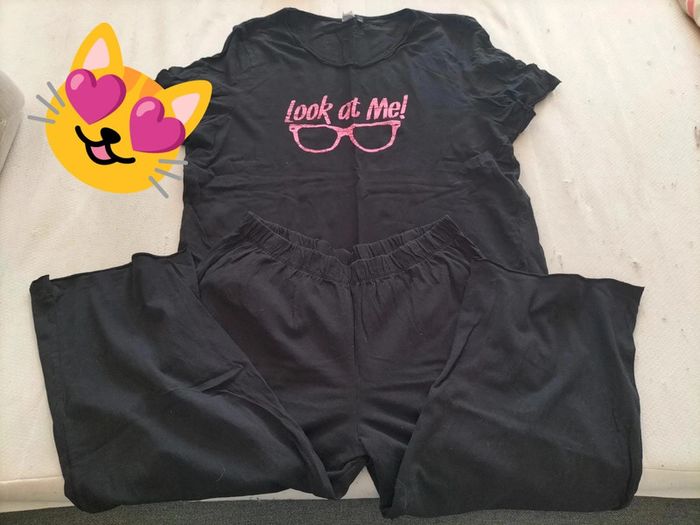 Pyjama court noir 42