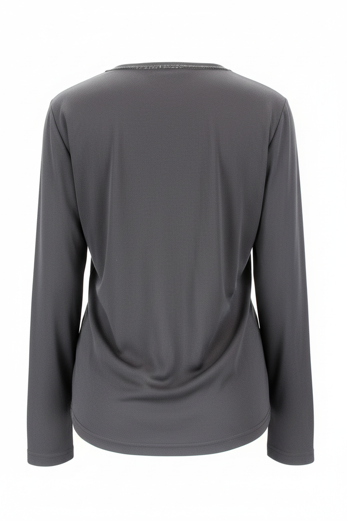 Magnifique Top Manches Longues Noir - Taille S (36)