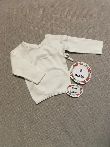 Brassière petit bateau 3 mois manches longues