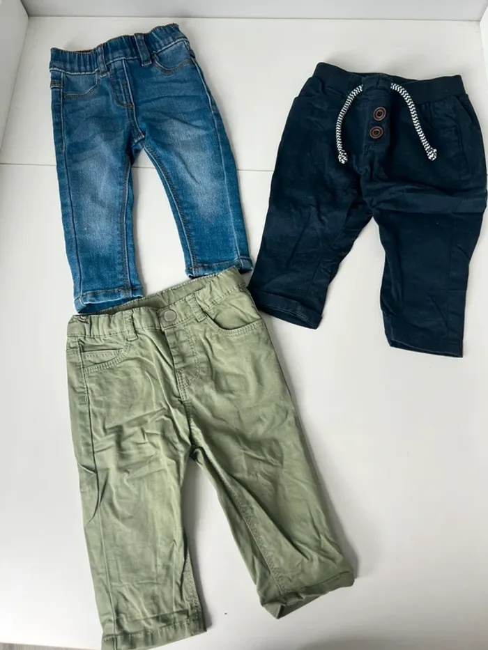 3 tenues bébé garçon 6 mois - photo numéro 2
