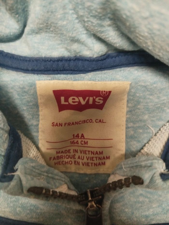 Veste enfant bleu blanc - Levis - 14 ans - photo numéro 2