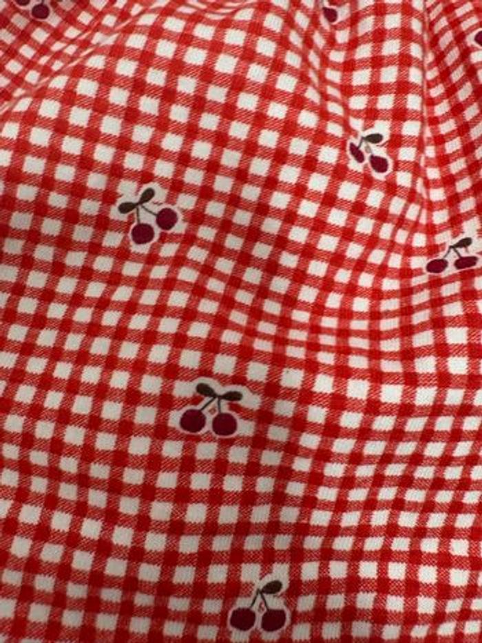 Robe rouge et blanche Vichy cerise fille 1 mois next baby - photo numéro 3