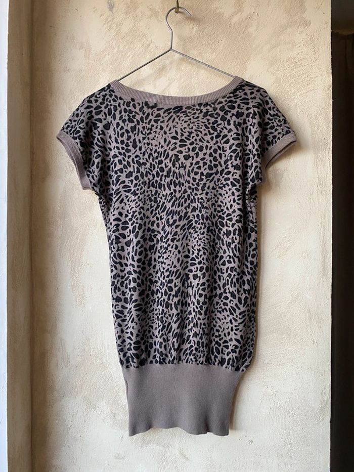 Top léopard col V Dotacoko TU - photo numéro 3
