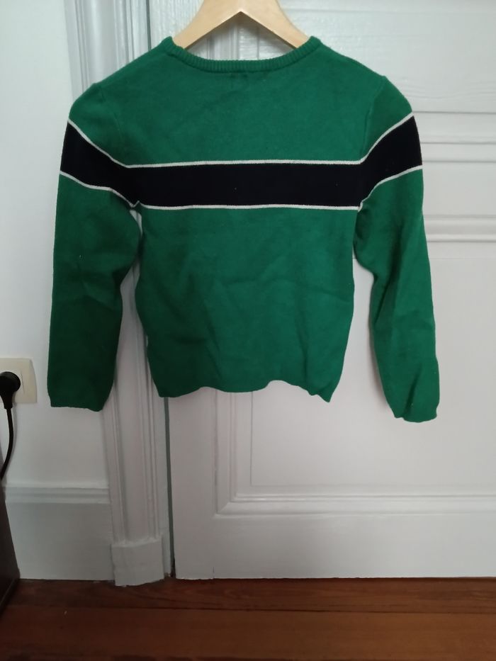 Pull Kiabi vert foncé et multicolore - photo numéro 3