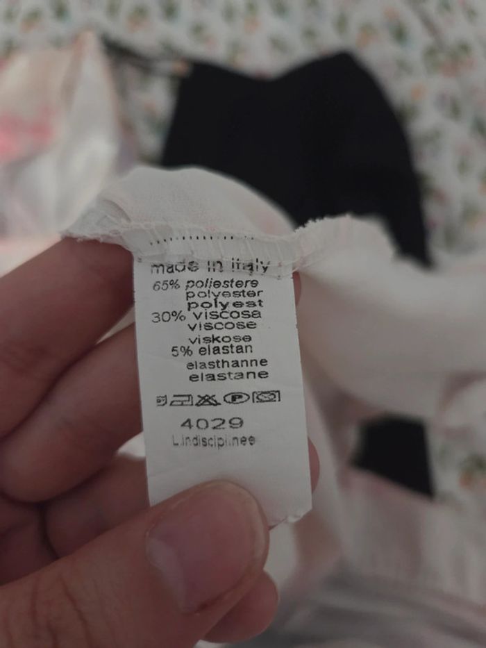 Robe a fleurs rose et beige cache cœur - photo numéro 9