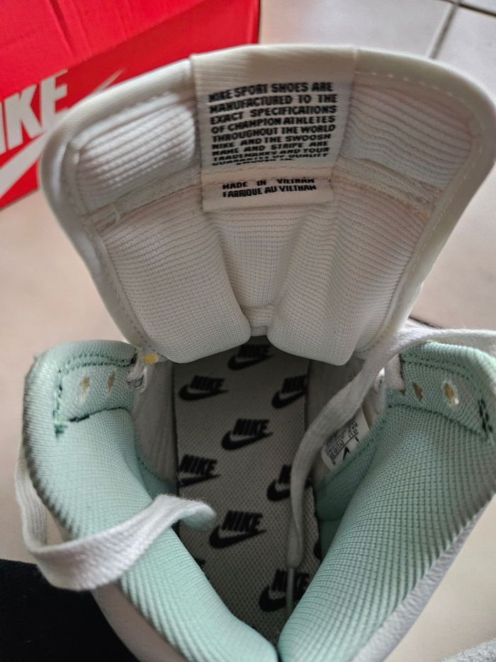 Nike dunk higt 1985 enemal green denim - photo numéro 4