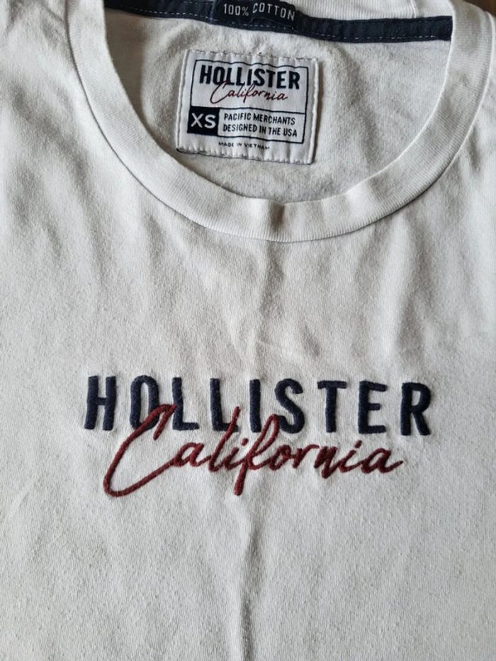Tee shirt manches XS Hollister California - photo numéro 2