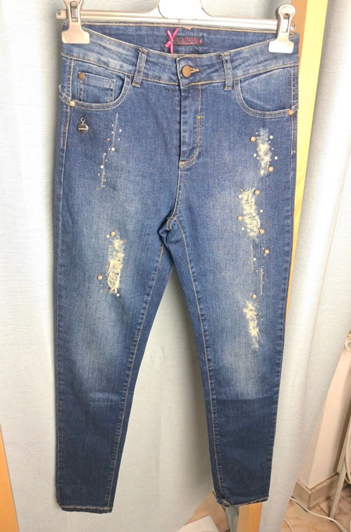 Lolitas jean taille haute T.38 neuf