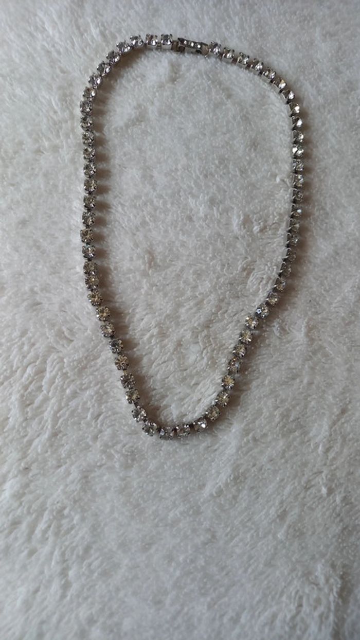 Collier fantaisie, brillants serties - photo numéro 5