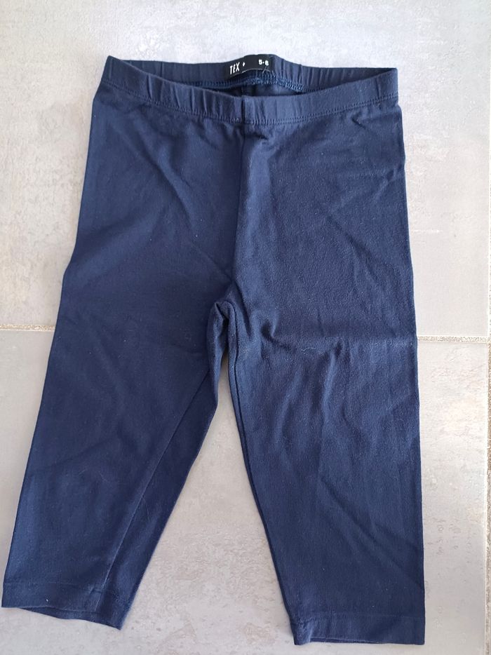 Lot de leggings courts ou leggings bermudas en coton bio et 5-6 ans - photo numéro 8