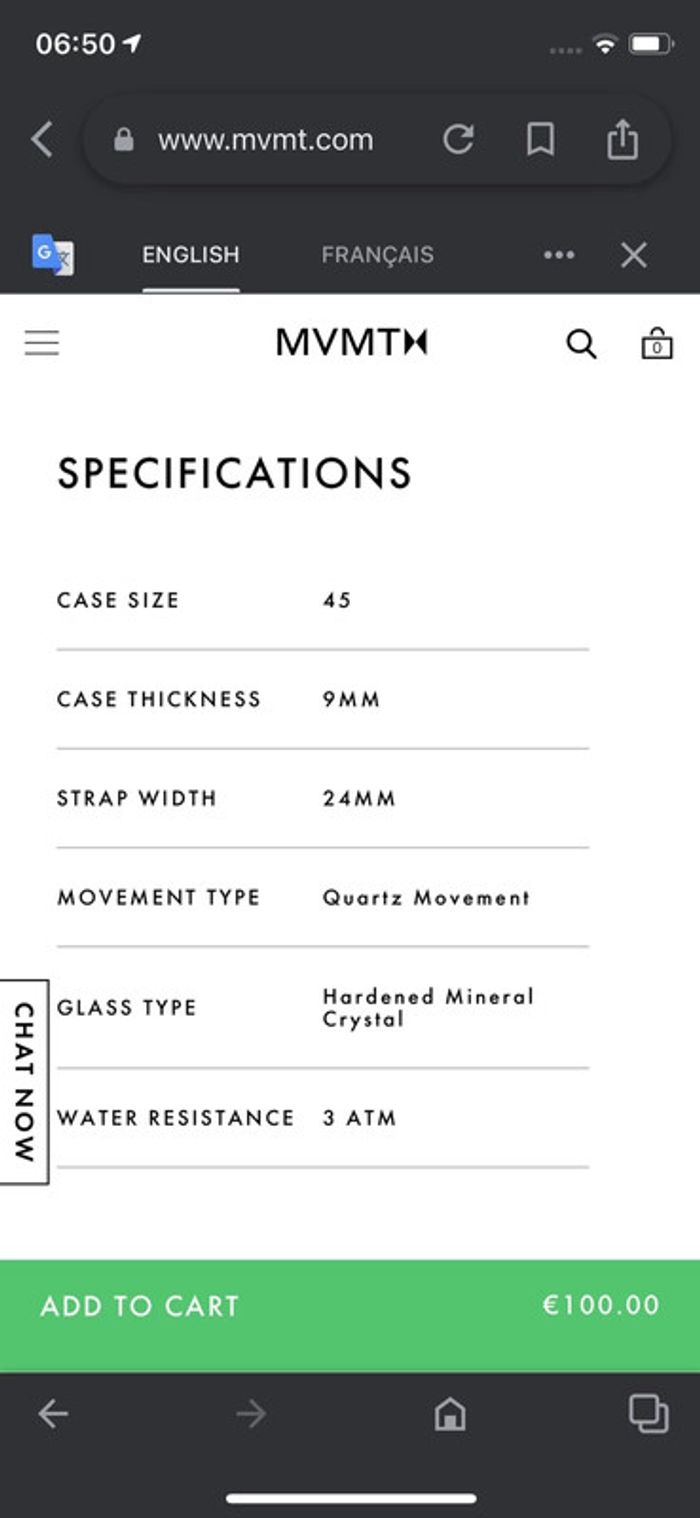 Montre Classic Black Leather MVMT - photo numéro 17