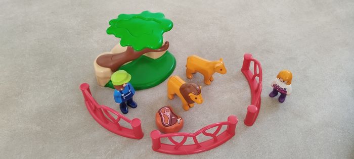 Playmobil 123 - 9378 - Lions avec enclos