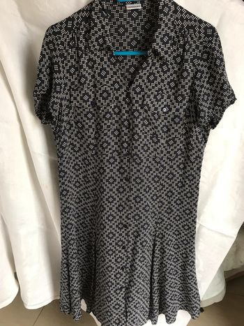 #Robe #Damart #imprimée #marine #taille 44