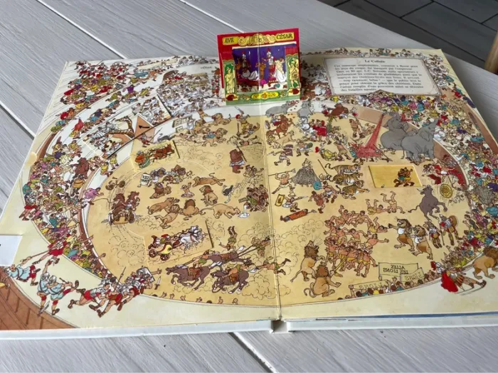 Rare Livre à Système Vintage Cinq Merveilles du Monde (1989) - photo numéro 6