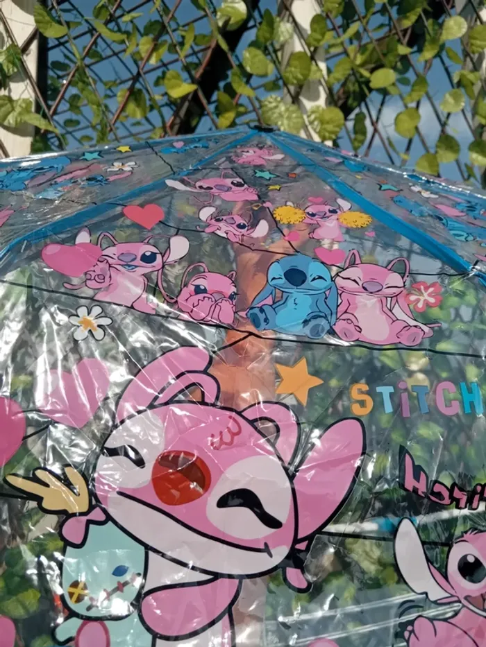 Parapluie transparent stitch et angel neuf - photo numéro 6