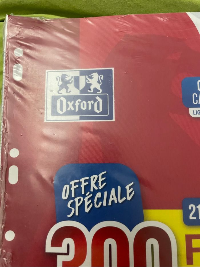 Lot feuilles simples 300 feuilles grands carreaux - photo numéro 3