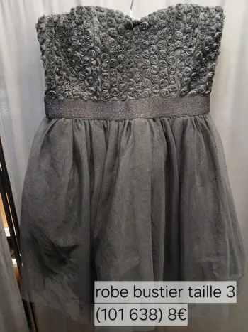 101638 robe bustier femme taille 3 sans marque