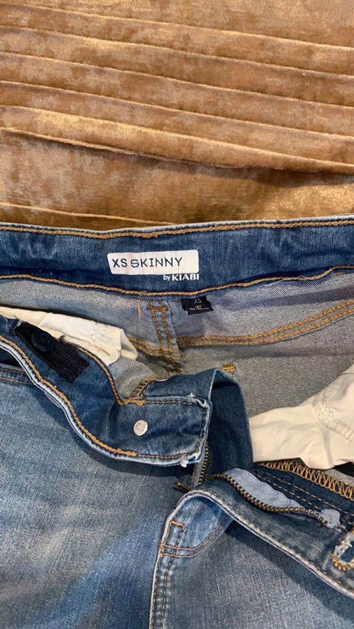 Jeans skinny taille XS/34/14ans - photo numéro 8