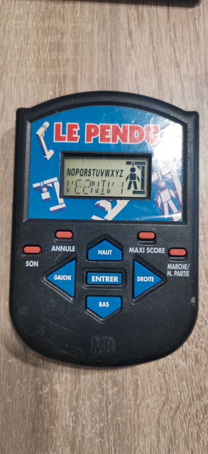 Jeu Le Pendu MB 1996 - photo numéro 2