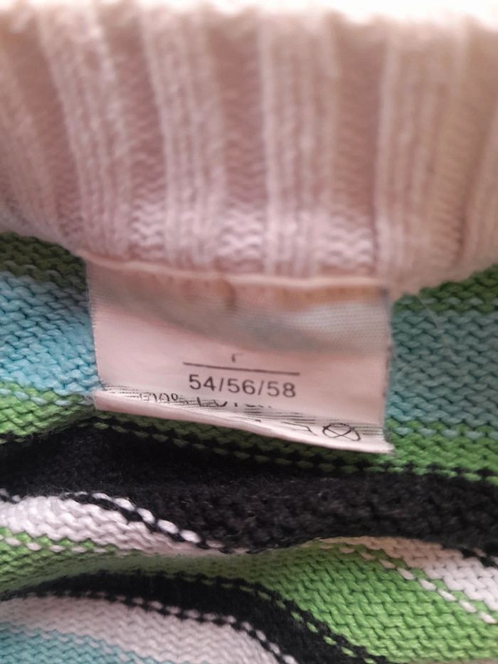 Beau pull coton rayé avec motif - photo numéro 4