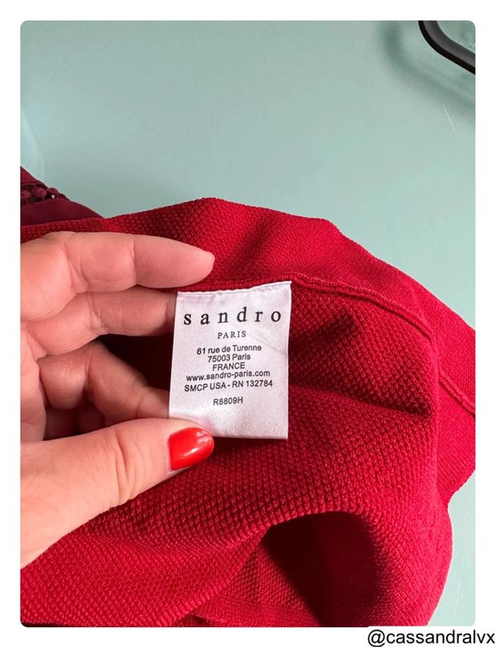 Robe rouge Sandro - photo numéro 6