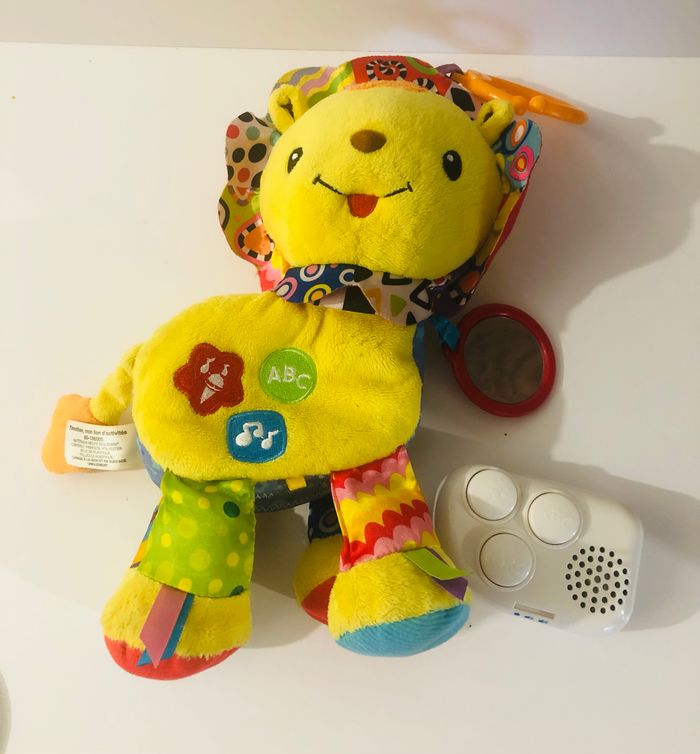 vtech Timothée mon lion d’activités peluche interactive lion hochet musical miroir texture sensorielle lot SOP77 - photo numéro 3