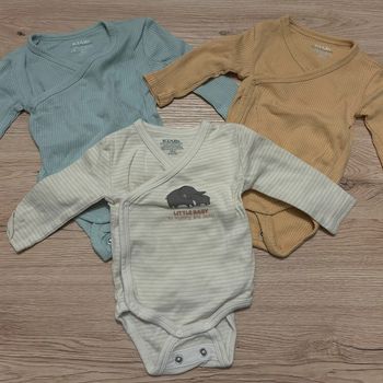Lot 3 bodies manches longues 3 mois