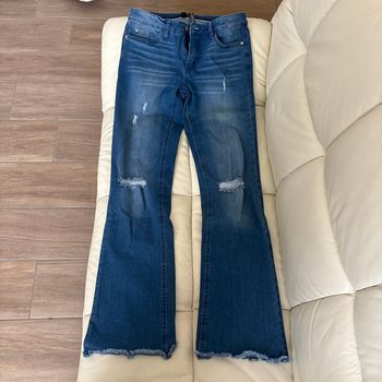 Jean mode bas évasé