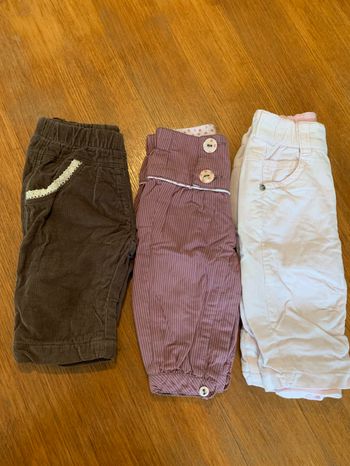 Lot 3 pantalons taille 3 mois